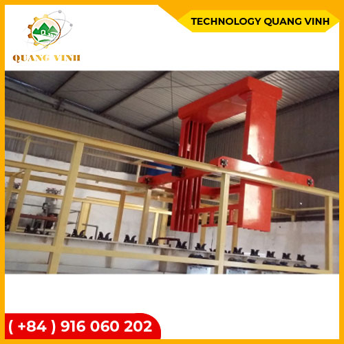Automatic hanging plating line
